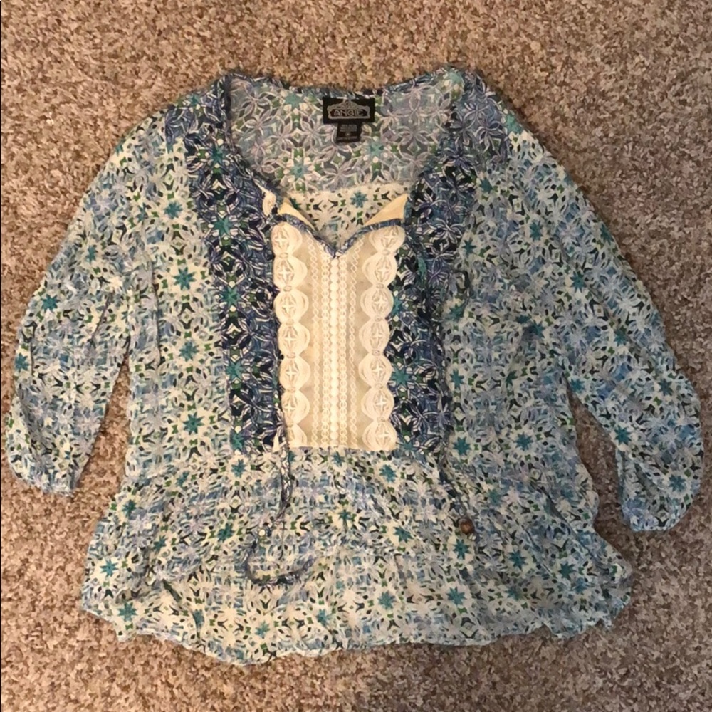 Angie Blouse size medium blue